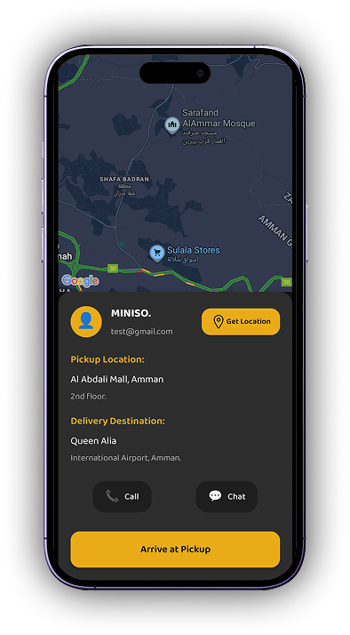 Device Arrive at Pickup